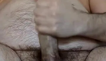 Quick Jerking off - Big Feet Show and Cumshot