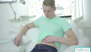 Rustie Port And James Blonde - Skinny Blonde Twink James T Milks His Throbbing Hard Meat!