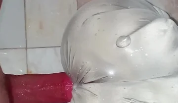 Horny Anal Masturbation Alone in the Bathroom - Real Toy Play