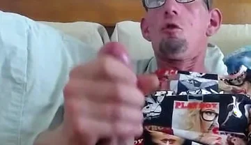 Masturbating