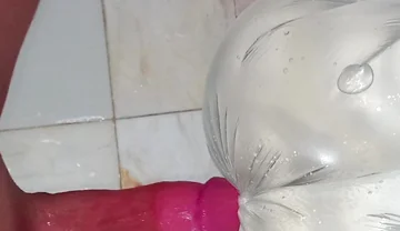 Horny Anal Masturbation Alone in the Bathroom - Real Toy Play