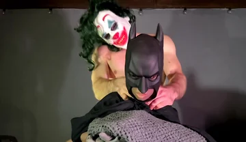 Muscular Joker Fucks A Dressed As Batman! Rough Sex! Cum Inside! With Lina Paige