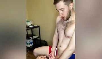 Blowing Cum Load All Over Twinks Face