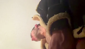 Camera Is Looking up at Me as I Jerk off Bust