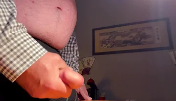 Playing with My Cock at My Desk Again