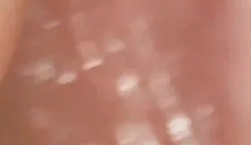 Wide Hole Filled with Pre Cum in Close up