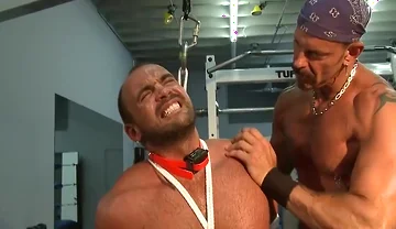 Colin Steele And Jessie Balboa In Gym Training Agony