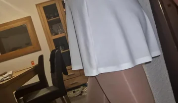 White Short Skirt Ass Watcher
