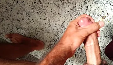 I Went Into The Club Bathroom And Gave A Hot Handjob With My Finger In My Ass, Very Horny