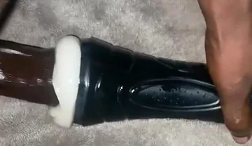 Fucking My Torch Fake Pussy