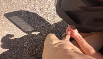 Open Parking Naked Masturbation