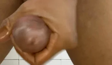 Jerking in Office Toilet Before I Bath