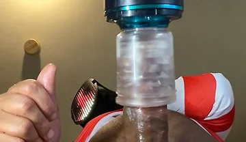 Automasturbator Milks Out A Moaning Cumshot From Masked Man