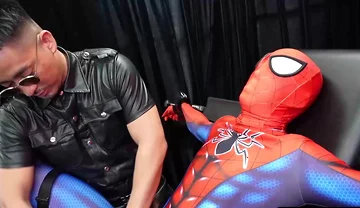 Hung Hiroya Fucks Bound Superhero Hungry Asshole After Ass Play