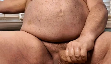 Bear Stroking His Monster Cock