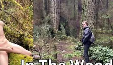 Blond Twink Pisses And Cums In Public During A Walk In The Forest