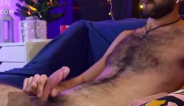 Hairy Chest Guy Edging Cum Explosion