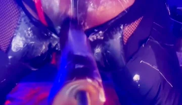 Sexy Femboy Creamy Butt Machine Fuck