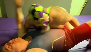 Old Man Stocky Wrestles And Tickles Chubby Bear Matt