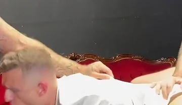 21 Inches in Total, Two Massive Straight Lads Spit Roast Me