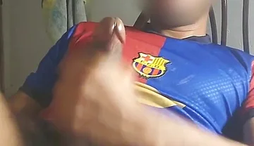 Masturbating a Big Cock