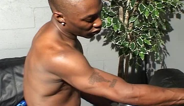 Tattooed Black Man Spanks and Bangs a Dude with Tight Asshole in Bareback Style