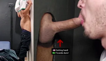 Tall, Beautiful, Very Nice Big Dick First Time at Gloryhole, but He Was Very Nervous... Couldn't Relax...still Worth Seeing!