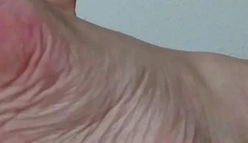 My Ugly Bare Feet in Bed