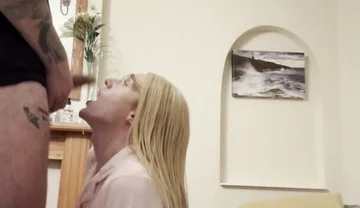 Blonde Femboy Fucked Hard Gave Blowjob