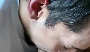 Latino Papi Swallows Huge Load From Big White Cock
