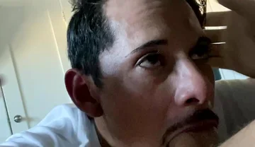 Latino Papi Swallows Huge Load From Big White Cock