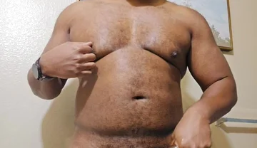 Verbal Stepdaddy Stroking Black Cock