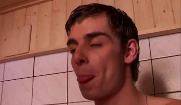 Blonde Bitchboy Has to Swallow Loads of Cum