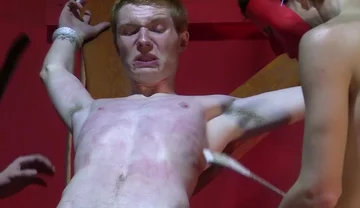 Gay Porn - Sub Aiyden Moore Endures Hard Torments From His Masters Damien Rage And Merlin