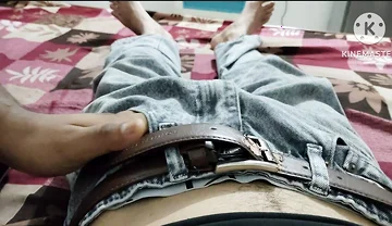 Wow first time My stepbrother hold my big monster cock in hand