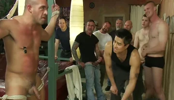 Muscle Stud Gangbanged At Club Eros Sex Club With Josh West, Dahlia Sky And Nick Moretti