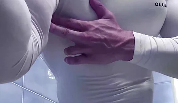 You Can See This Crazy Lines Through the Thin Cloth