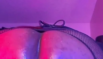 Bottom Destroys Hole Riding Mr. Hankey Dildo