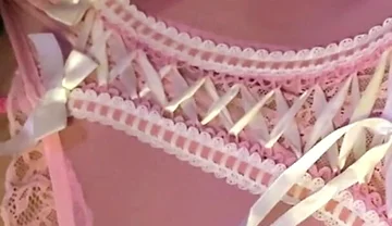 Crossdresser Cdmichelle Wearing Pink Lingerie Jacking off