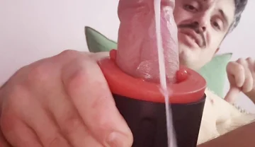 Huge Cumshot After Hours of Edging