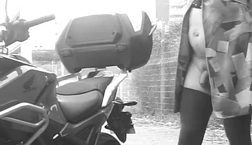 Every Passing Car Saw Her Penis Vibrating Under Her Transparent Dress.