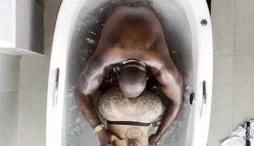 Muscle Body Builder Slut Gets Fucked By BBC!