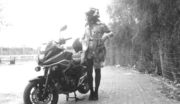 Every Passing Car Saw Her Penis Vibrating Under Her Transparent Dress.