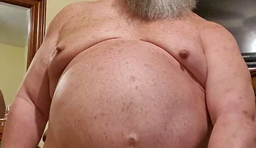 Daddy Bear Jacking His Cock