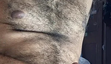 Hairy Giant Man Big Cumshow