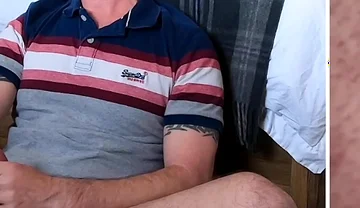 Twitching Orgasm Ass Hole with Cum Dripping - Split Screen View