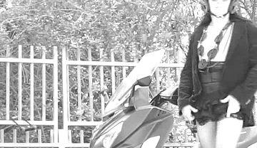 During the Ride, Her Skirt Lifts up and Reveals Her Small Penis