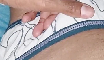 Horny Indian Sissy Boy Cumming While Wearing His Step Sister's Cute Panties