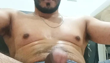 Sexy Hairy Latino Exercising at Home