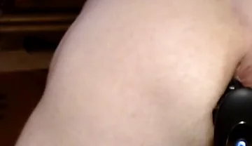 Penis and Ball Ring Thrusting Butt Plug Giving Me an Anal Orgasm